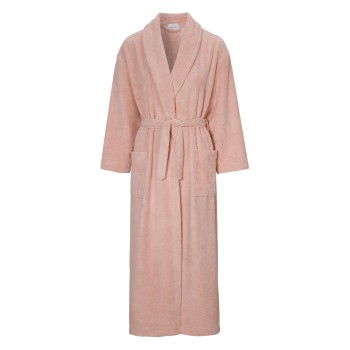 Damella Soft Velour Terry Robe Rosa Large Dame