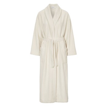 Damella Soft Velour Terry Robe Hvid Small Dame