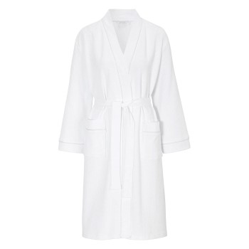 Damella Waffle Knit Robe Hvid bomuld XX-Large Dame