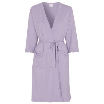 Damella Viscose Plain Wave Robe CL2 Lavendel Bambus X-Large Dame