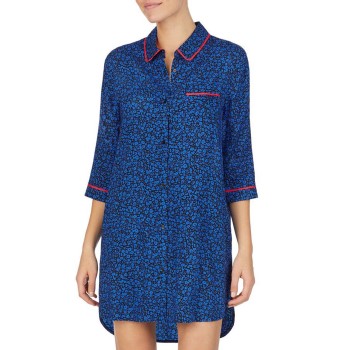 DKNY Homewear DKNY Color Theory Sleepshirt Blå Mønster viskose Small Dame