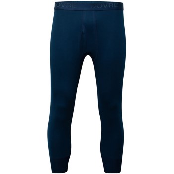 Dovre Three Quarter Long Johns Mørkblå bomuld Large Herre