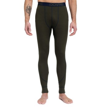 Dovre Wool Bottom Long Johns Militærgrøn  uld X-Large Herre