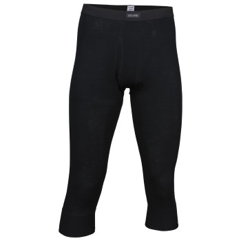 Dovre Wool Three Quarter Long Johns Sort uld Medium Herre