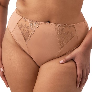 Elomi Trusser Zarla High Leg Brief Beige polyamid X-Large Dame