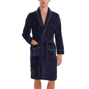 JBS Bath Robe Marineblå bomuld Small Herre