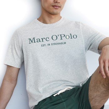 Se Marc O'Polo Marc O Polo Organic Cotton Basic SS Pyjama Mørkgrøn  økologisk bomuld XX-Large Herre ved Timarco