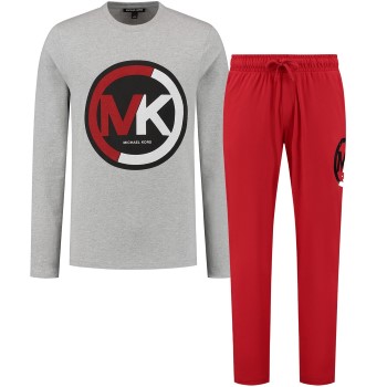 Michael Kors Lounge Crewneck and Jogger Gift Set Sort/Grå/Rød bomuld X-Large Herre