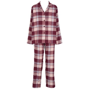 Missya Check Flannel Pyjama Rød/Hvid bomuld Large Dame