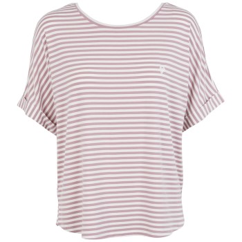 Se Missya Softness Stripe SS T-shirt Lilla modal Medium Dame ved Timarco