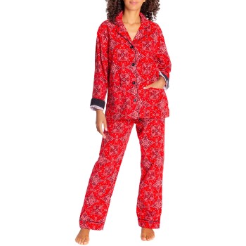 PJ Salvage Boots And Bonfires Pyjama Rød bomuld X-Small Dame