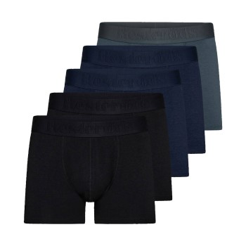 Resteröds 5P Organic Cotton Boxer Flerfarvet-2 økologisk bomuld Large Herre