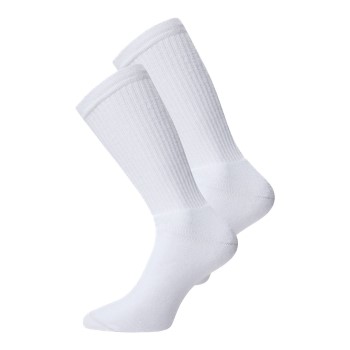 Resteröds Strømper 2P Tennis Socks Helhvid Str 40/45 Herre