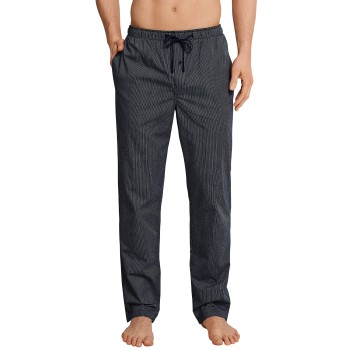 Se Schiesser Mix and Relax Woven Lounge Pants Mørkblå vævet bomuld Medium Herre ved Timarco