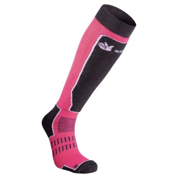 Seger Strømper Alpine Mid Advance Junior Sock Rosa/Sort Str 31/33 Barn