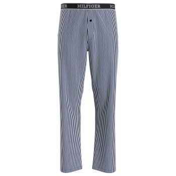 Se Tommy Hilfiger Woven Lounge Pants Blå/Hvid bomuld XX-Large Herre ved Timarco