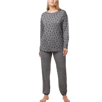 Se Triumph Endless Comfort PK Long Sleeve Pyjamas Mørkgrå  44 Dame ved Timarco