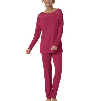 Triumph Lounge Me Amourette Pyjamas Hindbærrød viskose 40 Dame