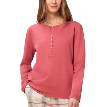 Triumph Lounge Me Cotton Button Tab Top Koral bomuld 36 Dame