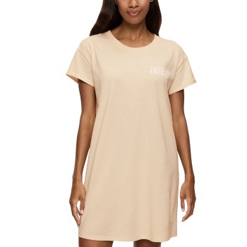 Triumph Nightdress Short Sleeve Creme bomuld 46 Dame