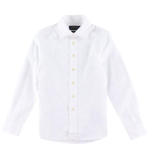 Se Polo Ralph Lauren Skjorte - Hvid ved KidsWorld