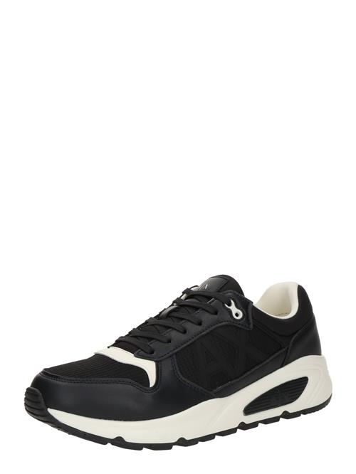 ARMANI EXCHANGE Sneaker low  sort / hvid