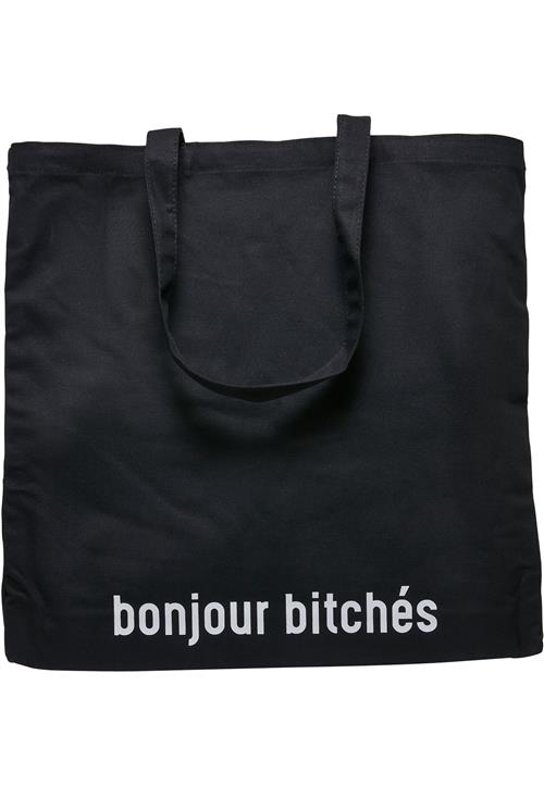 Mister Tee Shopper 'Bonjour Bitches'  sort / hvid