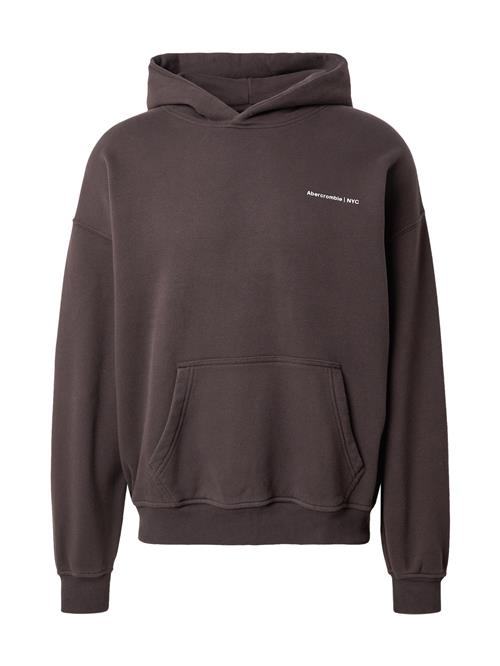 Abercrombie & Fitch Sweatshirt  mørkebrun / hvid