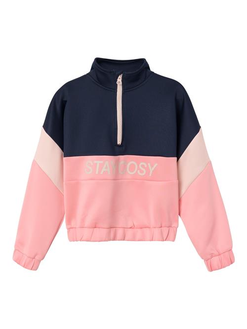 Se NAME IT Sweatshirt 'Buluna'  safir / rosé / lys pink ved About You