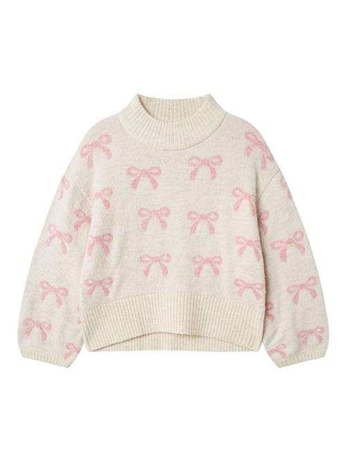 NAME IT Pullover  pink / uldhvid