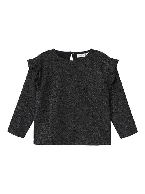 NAME IT Bluse  sort / sølv