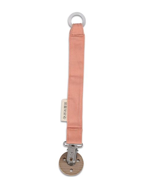 Filibabba Pacifier Holder Gots - Coral Filibabba Pink