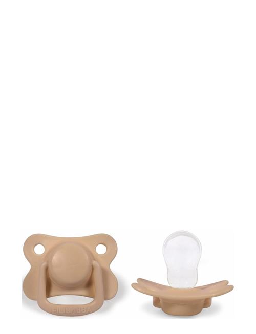 2-Pack Pacifiers - Doeskin +6 Months Filibabba Beige