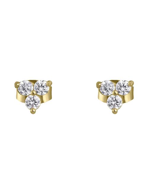 Flower Crystal Earring By Jolima Gold