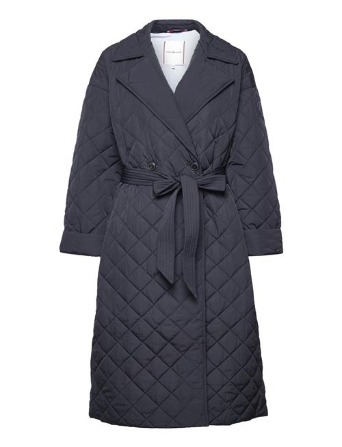 Tommy Hilfiger Relaxed Sorona Quilted Trench Tommy Hilfiger Blue