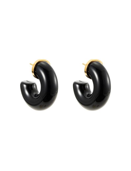 By Jolima Ivy Chunky Hoops By Jolima Black