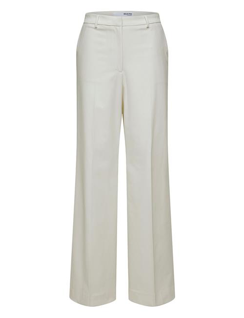 Se Selected Femme Slfeliana Hw Wide Pant N Selected Femme White ved Booztlet