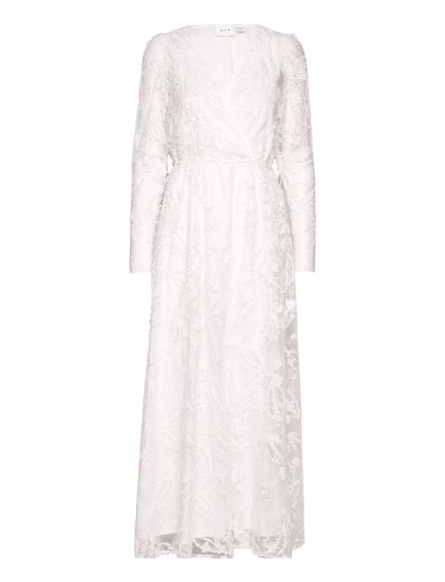 Vila Viwedy L/S V-Neck Maxi Dress/Br/Dc Vila White