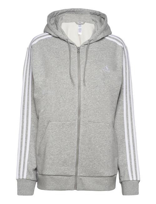 adidas Sportswear W 3S Fl Fz Hd Adidas Sportswear Grey