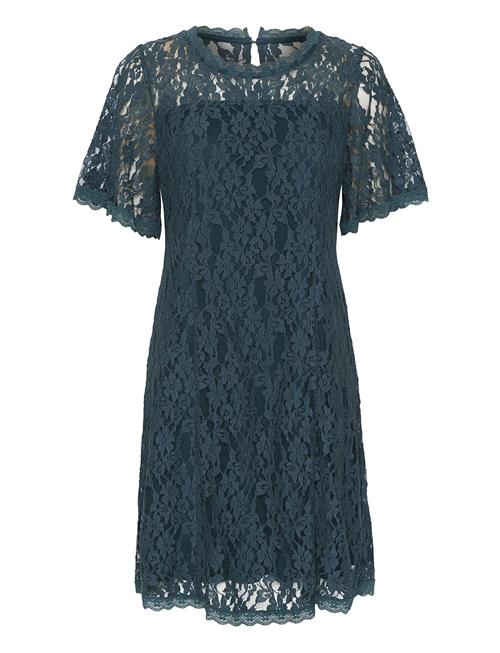 Cream Crkit Lace Dress - Zally Fit Cream Blue