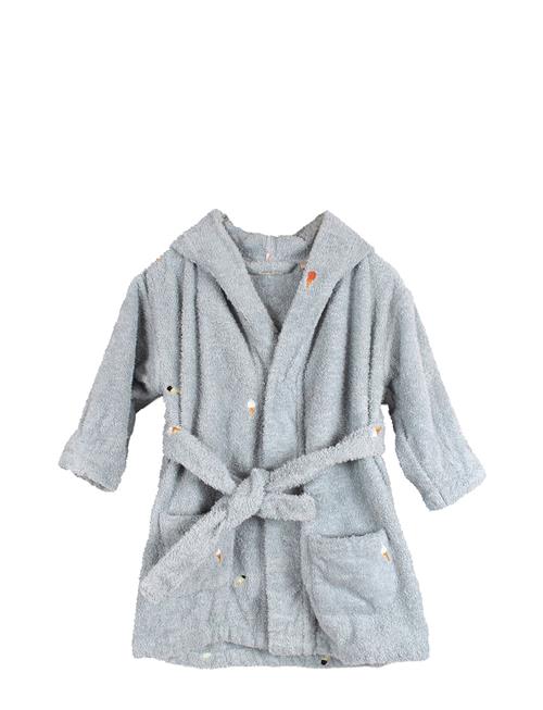 Filibabba Embroidered Bathrobe 1-2 Years - Pearl Blue Filibabba Blue