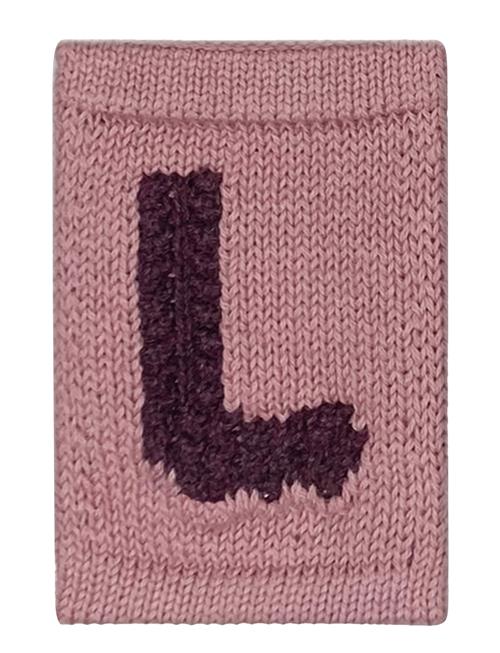 Knitted Letter L, Rose Smallstuff Pink