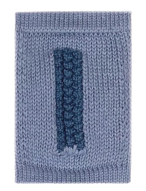 Knitted Letter I, Blue Smallstuff Blue