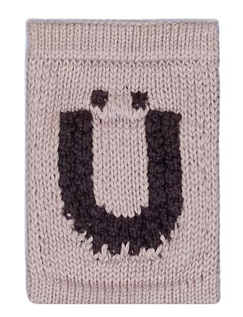 Knitted Letter Ü, Nature Smallstuff Beige