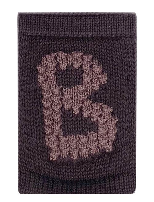 Knitted Letter B, Nature Smallstuff Brown