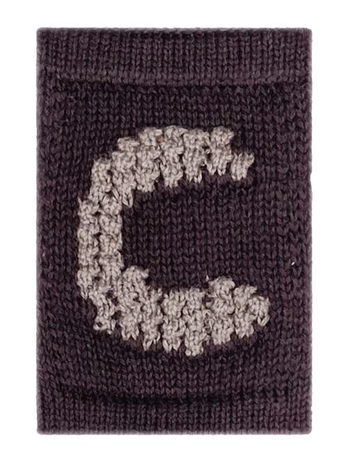 Smallstuff Knitted Letter C, Nature Smallstuff Brown