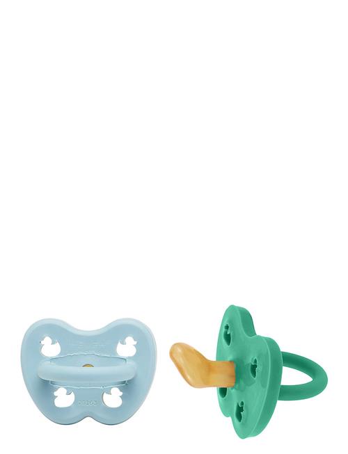 Se HEVEA Two-Pack Orthodontic Pacifier 3-36 Months HEVEA Patterned ved Booztlet