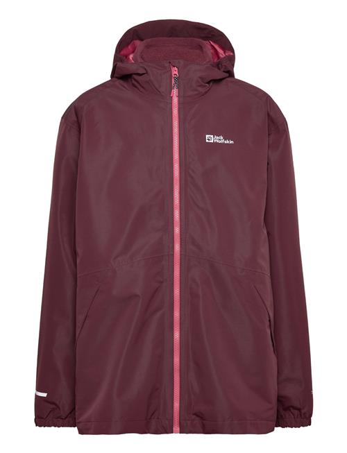 Jack Wolfskin Iceland 3In1 Jacket K Jack Wolfskin Burgundy