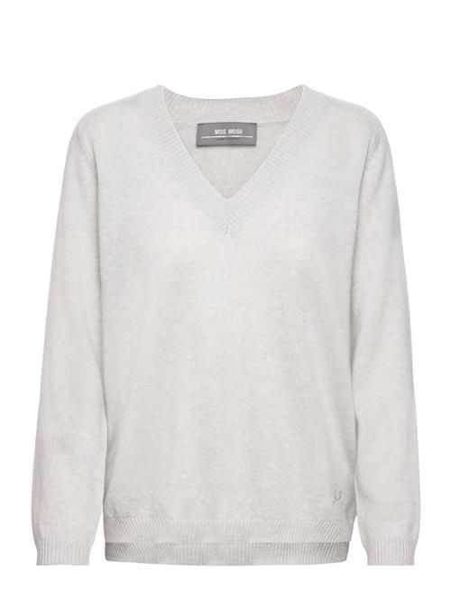 MOS MOSH Mmarlie Cashmere V-Neck Knit MOS MOSH Grey