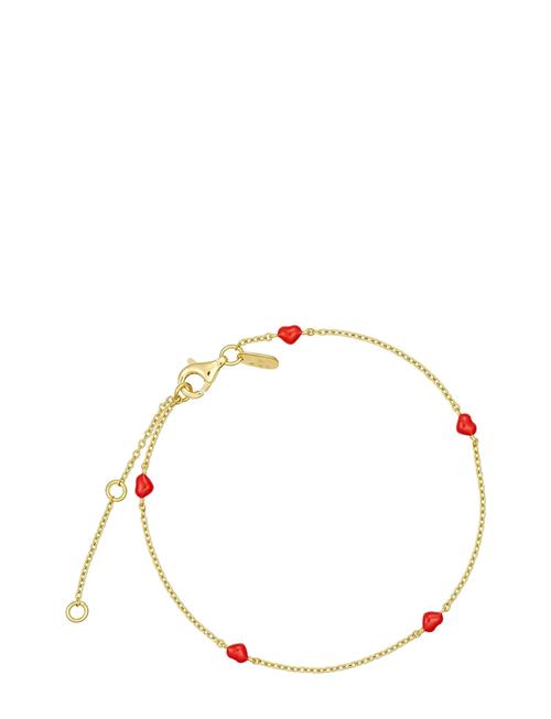 Little Big Love Multiple Hearts Bracelet - Goldplated Design Letters Gold